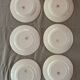 6 Digoin Sarreguemines Adele dinner plates 1940s 1950s