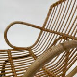 Vintage rattan chair by Dirk van Sliedregt Rohe Noordwolde 1960 in the Netherlands