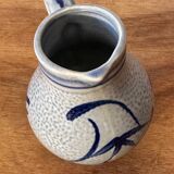 Small stoneware pitcher with salt from Alsace, early 20th century, height 12.5 cm