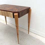 Art Deco console in different types of wood, France 1940