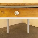 Renovated shuttered table