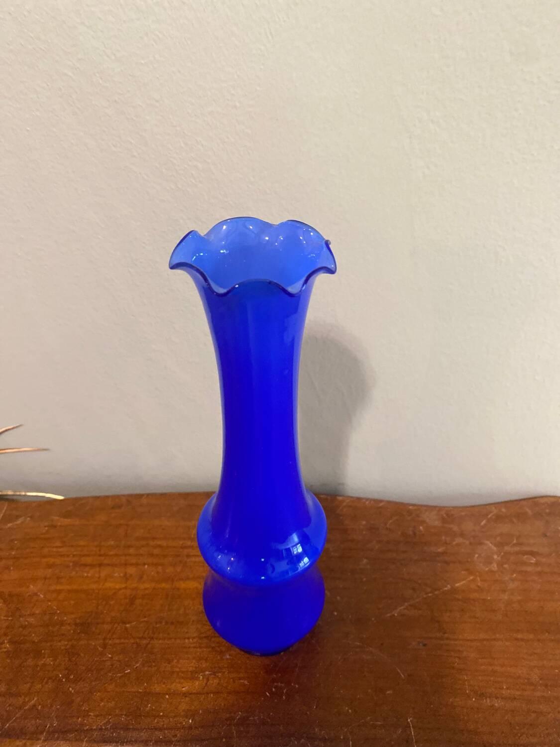 Cobalt blue vase