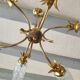 Lustre 1970 vintage feuille d'ananas