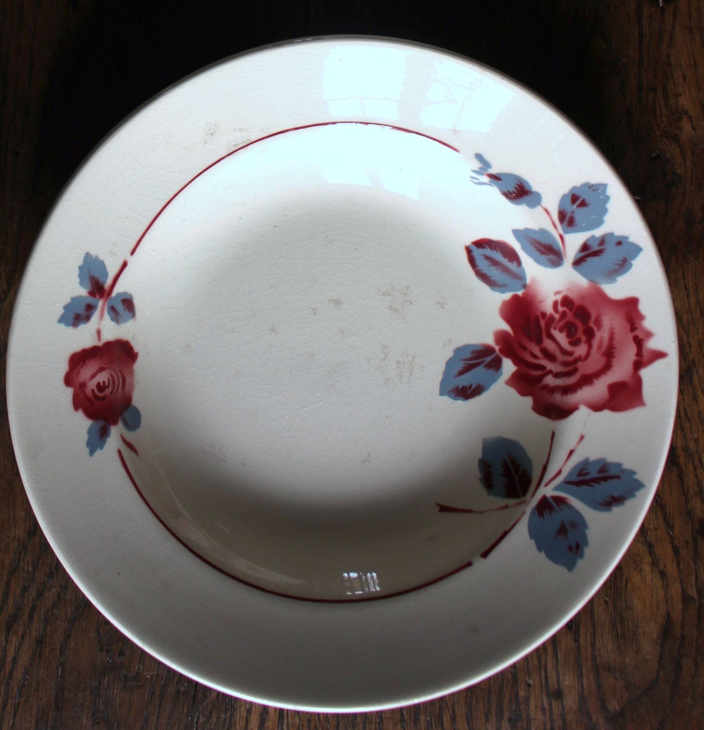 6 Art Deco deep plates Marinette Juliette Digoin Sarreguemines Badonv