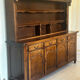 Rustic two-body oak sideboard from the 1960s.