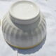 3 bols faience liseré jaune