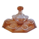 Art Deco liquor service in glass
