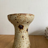 Old pyrite stoneware candle holder