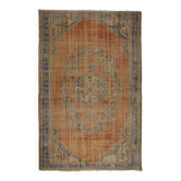 Tapis vintage turc tissé à la main unique en son genre - charme vintage rustique 300x 191 cm