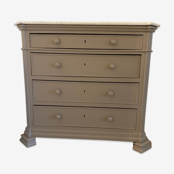 4-drawer dresser with beautiful marble tray
