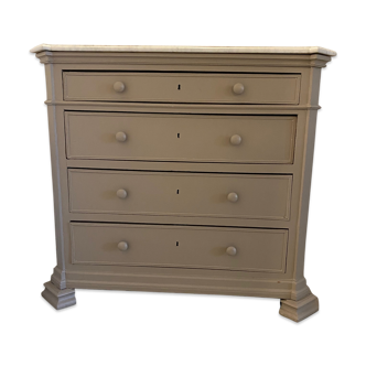 4-drawer dresser with beautiful marble tray