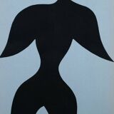 Jean arp: bird man - stencil