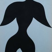 Jean arp : homme oiseau - pochoir