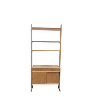 Scandinavian high oak library