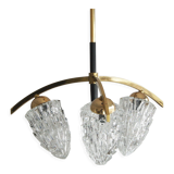 Suspension Spoutnik en laiton, années 1950