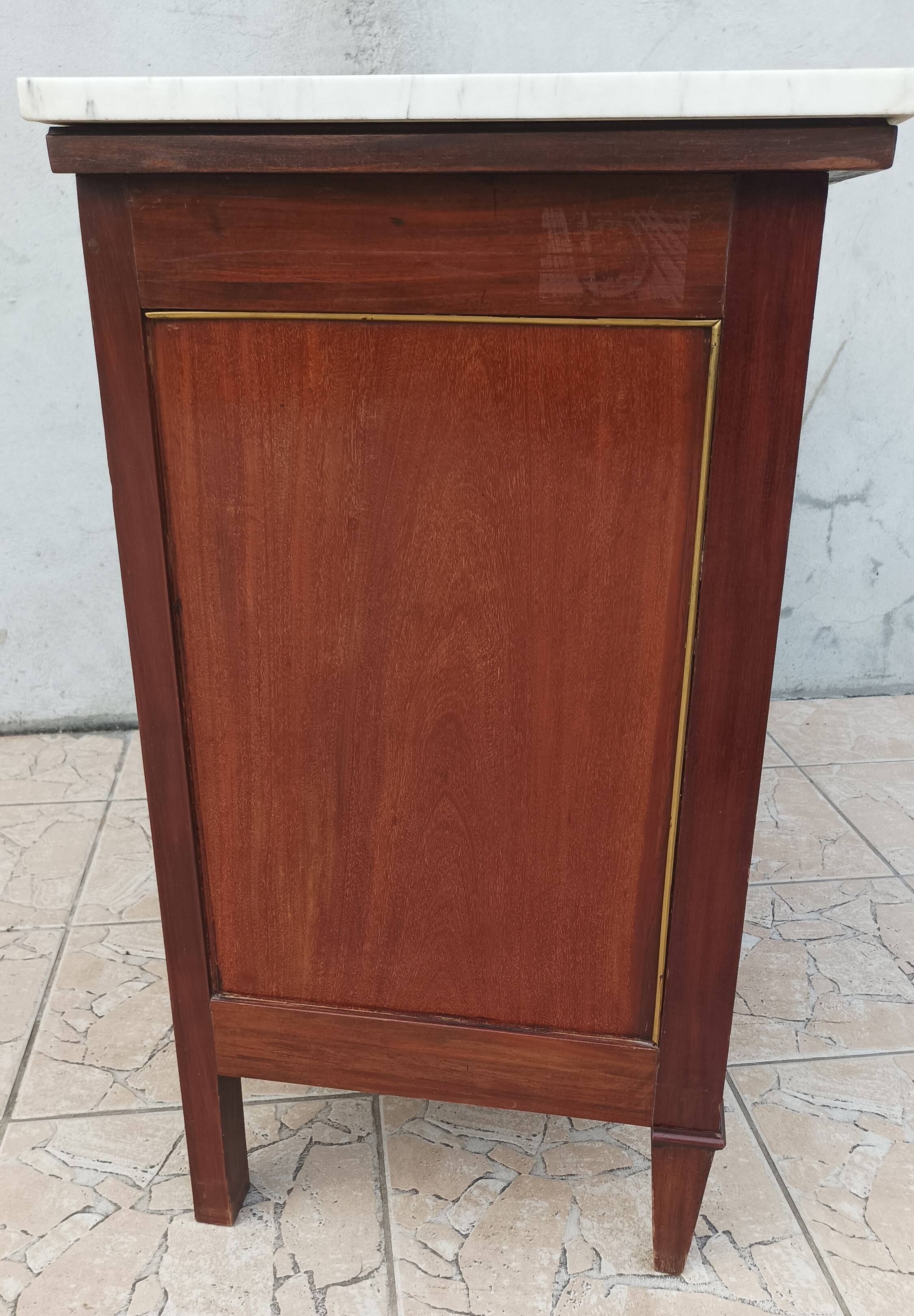 Louis XVI style mahogany chest of drawers