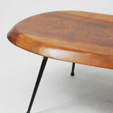Table basse française "planche de surf", vers 1950