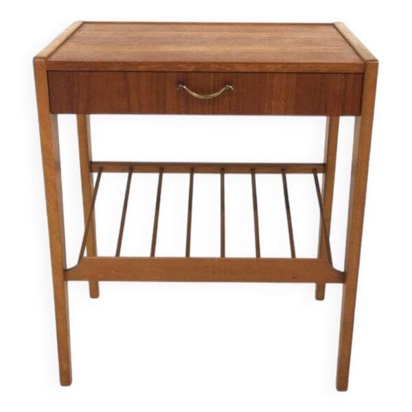 Table de chevet scandinave en teck, Suède, 1960