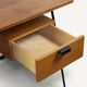 Bureau CM178 Pierre Paulin pour Thonet en chêne et métal noir – Années 1950