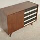 U 458 black and white sideboard by Jiri Jiroutek for Interier Praha, 1960