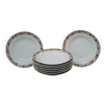 10 Art Deco deep plates MLV France