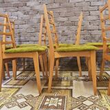 Set of 8 Scandinavian chairs from the 1970s