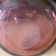 Purple blown glass orangade service