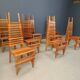 Postmodern 'Calcar' dining chairs by Benoit Lange, 1990s