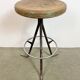 Grey Industrial Workshop Stool, 1960s