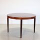 Round rosewood dining table by Kai Kristiansen for SVA Mobler