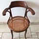 Fauteuil de bureau Thonet cannage et bois