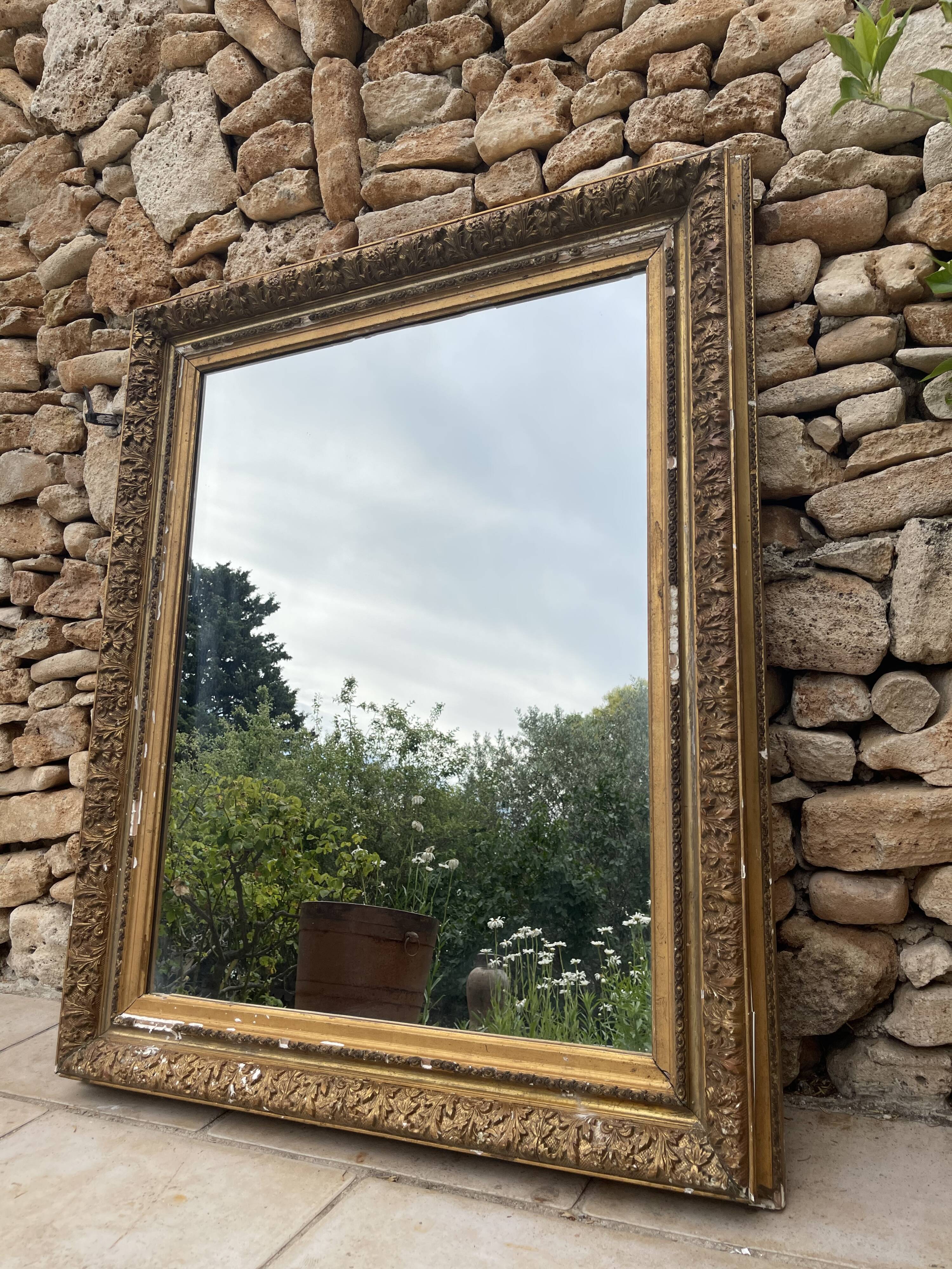 Old mirror nineteenth century  97x120cm