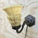 Lampe murale / lampe de nuit Art Déco antique (verre marbré)