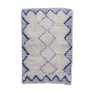 Tapis berbère losange bleu 80x120