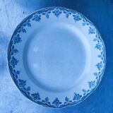 Ancien plat rond en Terre de fer, HB&Cie Bordeaux