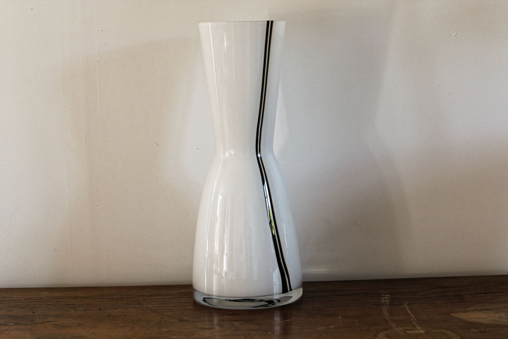 Vase vintage en verre opaque