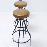 Footswith e.g. wrought iron feet and 60s vinyl seating