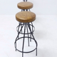 Footswith e.g. wrought iron feet and 60s vinyl seating