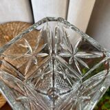 Vase en verre taillé, années 50