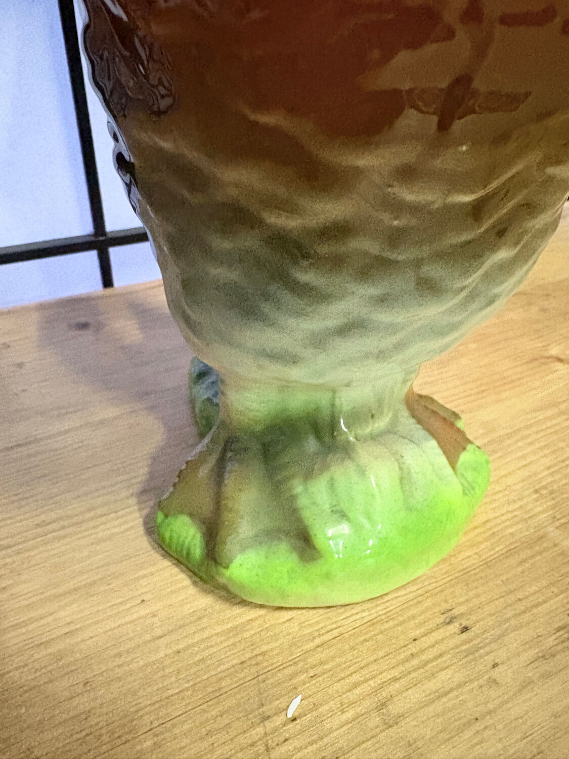 Glazed ceramic duck jug – St Clément – France