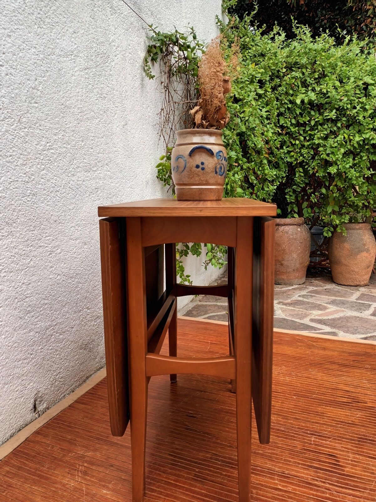 Scandinavian folding teak table