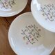 Vintage deep plates in Gien earthenware, model Marie-Claire.