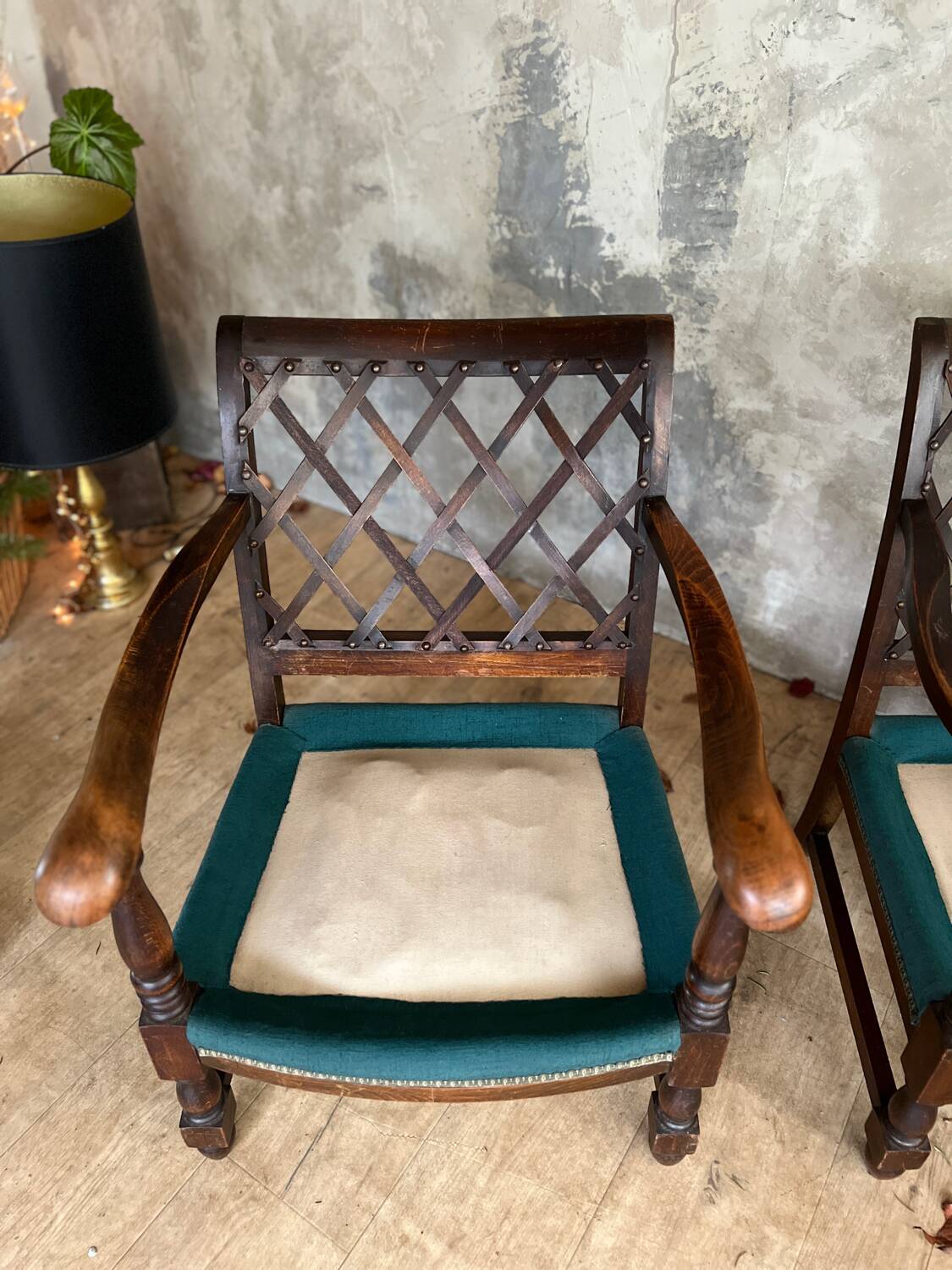 Pair of antique armchairs