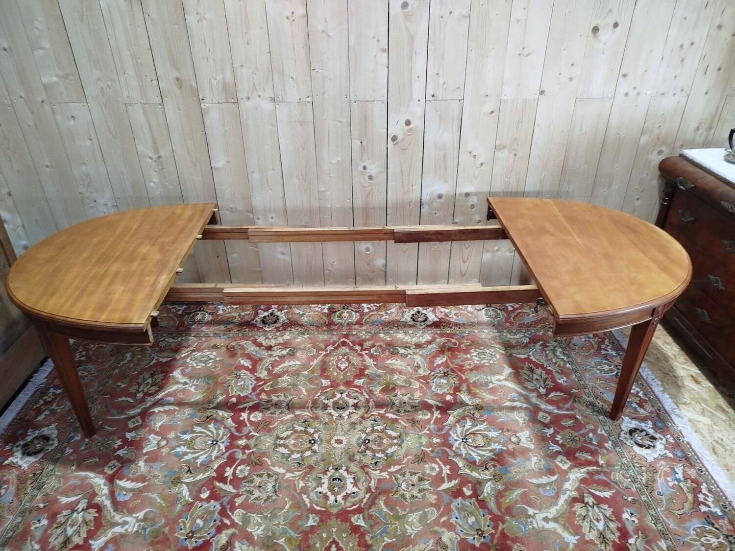 Oval Art Nouveau style dining table