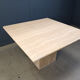 Vintage travertine dining table, 1970s