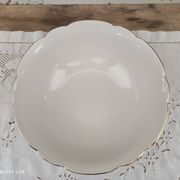 Saladier en faïence k&g lunéville badonviller motif oiseau-lyre