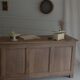 Old trading counter in solid oak – 19th century trade furniture