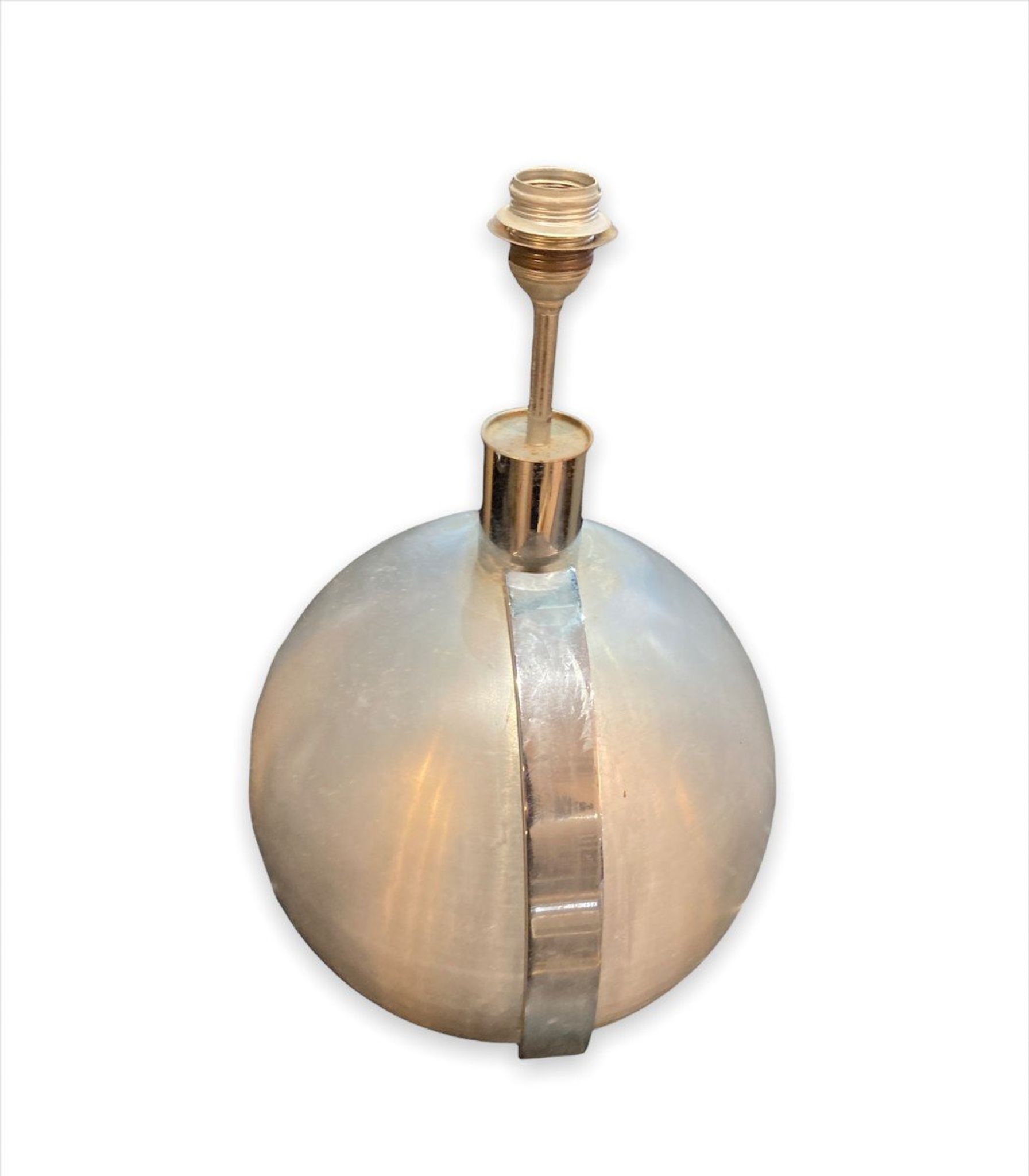 Lampe moderniste en acier brossé circa 1960-1970, Kappa
