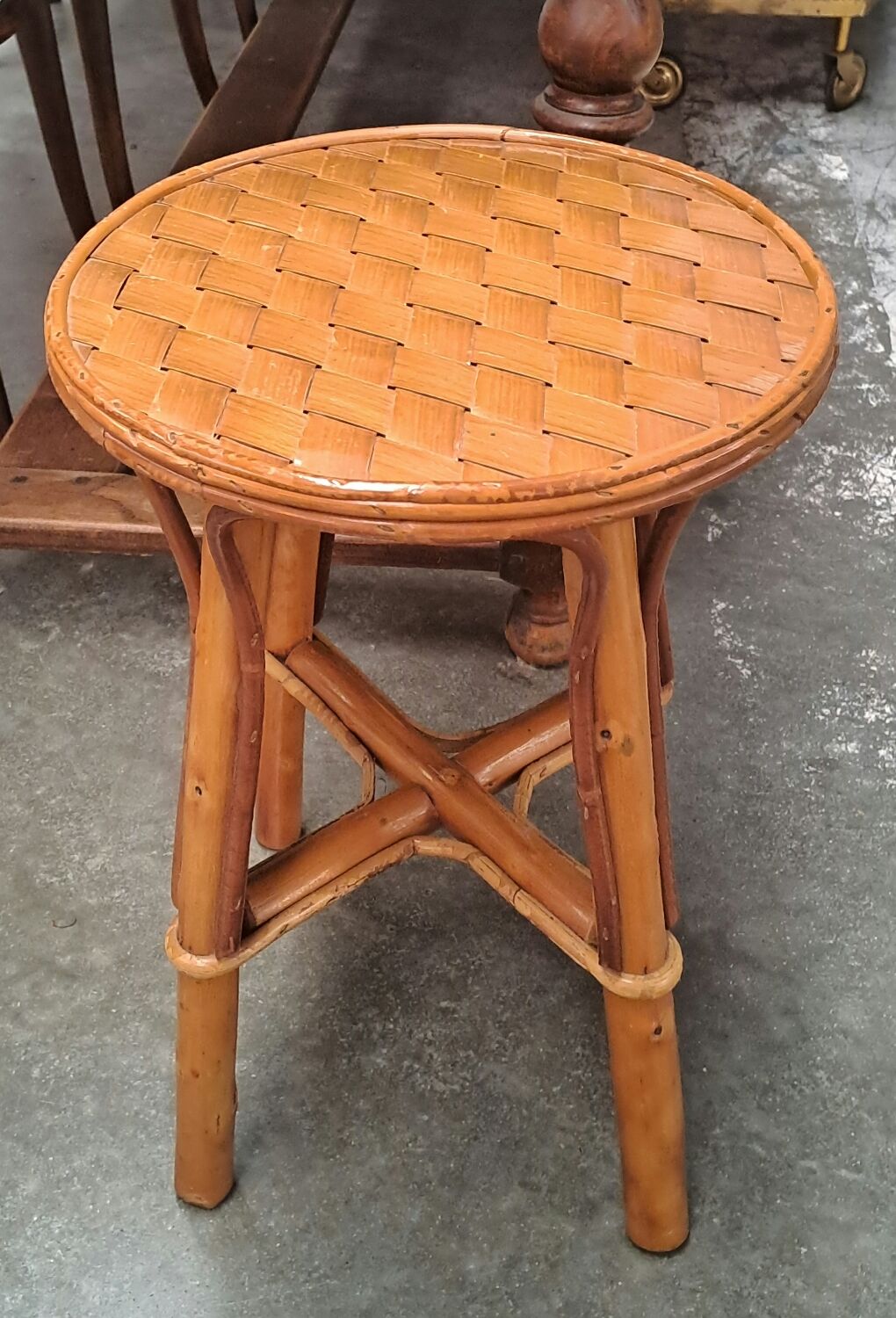 Tabouret en rotin