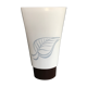 White and brown white and brown form évase vase leaf pattern - 40 cm